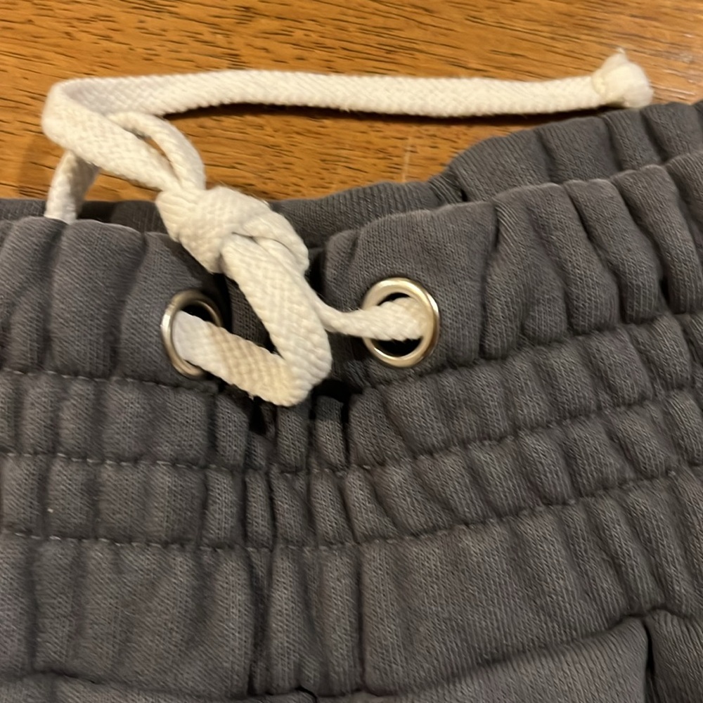 Men's Athletic Drawstring Shorts - Gray - Picture 3 of 5